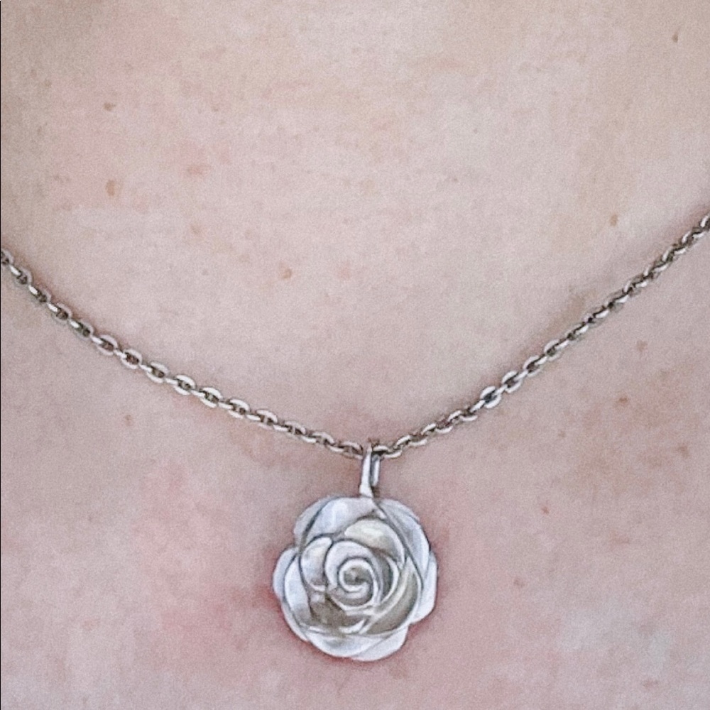 Authentic Vintage Chanel camellia necklace